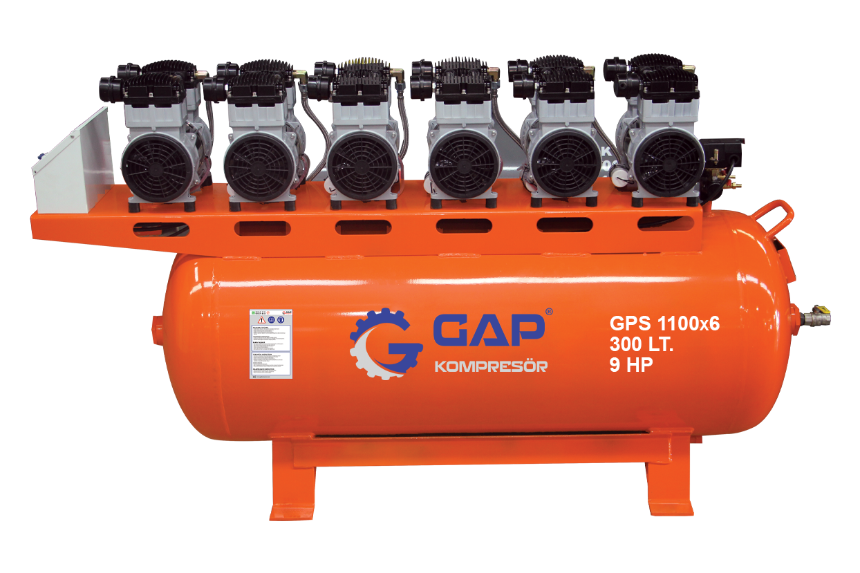GPS 1100x4 | 300 lt Silent and Oil-Free Air Compressor