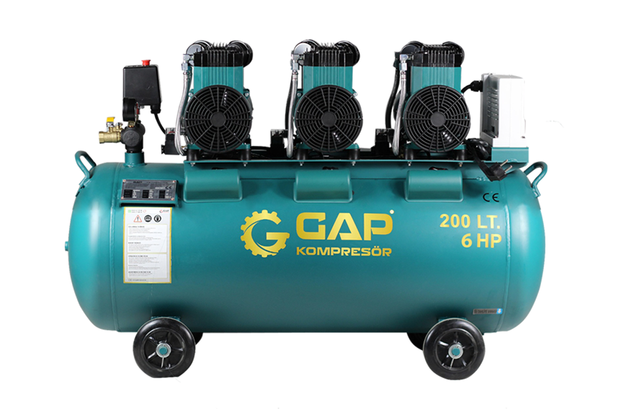 GPY 1500x3 /200 | 200 lt High Intake Oil Free Technology Air Compressor
